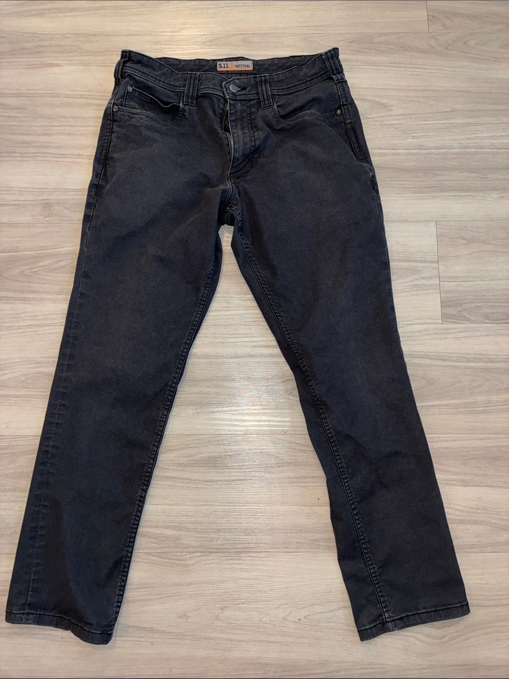 5.11 Tactical Women's Black Straight-Leg Jeans